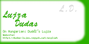 lujza dudas business card